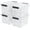 30 Quart, variant on Cand 30 Quart Plastic Storage Boxes with Wheels, 4 Pack Latching Lidded Storage Bins, Clear