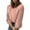 Pink, variant on Women's V Neck Furry Sweater Tops Long Sleeves Solid Color Loose Knitted Sweater Casual Cozy Pullover Blouses