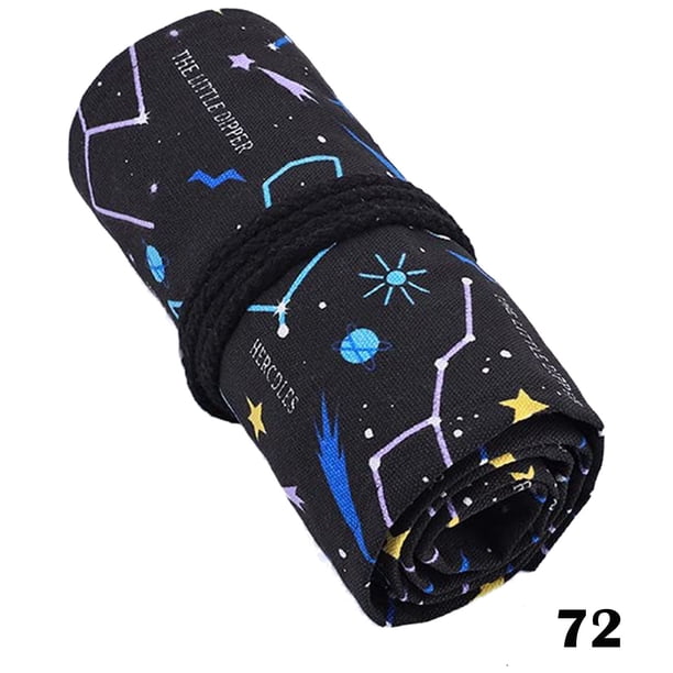 Rollable Pencil Bag For Pencils Pen Holder Canvas Wrap Bags Organizer Pencil Case School Pencil Holder Case