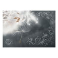 thumbnail image 3 of Tiptophomedecor Botanical Wallpaper Wall Mural - Dandelions On Grey Background, 3 of 4