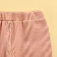 thumbnail image 5 of FNNMNNR Toddler Baby Girls Leggings Rib Knit Bottom Pants with Pocket Fall Winter Warm Clothes Black 5-6 Years, 5 of 7
