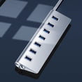 thumbnail image 4 of Estación de acoplamiento, USB 3.0 Splitter Aluminio USB Splitter Hub Integración perfecta, 4 of 9
