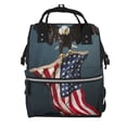 thumbnail image 1 of Easygdp American Flag para Bolsa de Bebé de Gran Capacidad con Múltiples Bolsillos, Bolsa de Pañales para Padres, Bolsa de Viaje Organizada y Elegante, 1 of 6