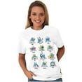 thumbnail image 6 of Smurfs Astrology Cartoon Zodiac Signs Men's Graphic T Shirt Tees Brisco Brands M, 6 of 6