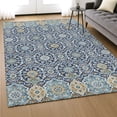thumbnail image 6 of Addison Rugs Mayfield Premium Machine Washable Transitional Panel Navy Rectangle Rug, 3' x 5', 6 of 6
