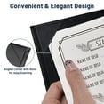 thumbnail image 3 of WeChef 5 pack 4.25"x14" Restaurant Menu Book Covers 2 View PU Leather w/ Angled Corner Wine List Bar Hotel, 3 of 9
