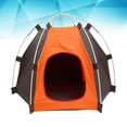 thumbnail image 2 of Tienda de campaña plegable portátil para mascotas, impermeable, Oxford, para exteriores e interiores, caseta para perros, cachorros, perrera tipo nido para perros pequeños, cachorros, gatitos y gatos, 2 of 4