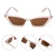 thumbnail image 1 of 2@# Cat Eye Sunglasses Small Frame Uv400 Sun Shades Glasses Street Eyewear Trending Sunglasses Driving Glasses VintageBrown He Qiyong unisex, 1 of 1