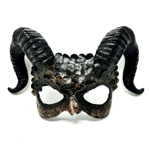 Ram Goat Masquerade Demon Devil Horn Mask Costume Halloween Party Masks