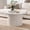 Natural White, variant on ROGALIS 31.5" Round Tambour Design Coffee Tables for Living Room, Mid Century Modern Wood Coffee Tablewith Spacious Tabletop, Art Deco Sturdy Circle Coffee Table,Natural White