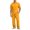 Yellow, variant on CCRFTGI Men's Pajama Set Short Sleeve Sleepwear Round Neck Loungewear Elastic Waist Drawstring Deep Pockets Soft Pant Relaxed Fit 2 Pieces Pajamas Beige L