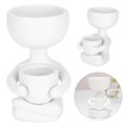 thumbnail image 4 of Succulent Planters, Gardening Containers Flower Ceramics Gardening Human Shape Modern  For Small Plants For Kitchens Living Rooms, 4 of 7