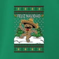 thumbnail image 3 of Wild Bobby Feliz Navidad Dancing Gingerbread Man Sweater | Holiday Women Graphic Long Sleeve Tee, 3 of 5