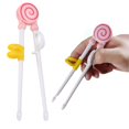 thumbnail image 1 of Children's Plastic Chopsticks Children's Stainless Eating Training Chopsticks Children's Right Hand Learning Chopsticks, 1 of 9