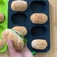 thumbnail image 5 of Molde de silicona para hornear Moule à agrave; Bandeja para hornear baguette de pan de forma ovalada antiadherente Bandeja para hornear Pan de hot dog reutilizable (gris) JFHHH pequeña, 5 of 5