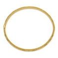 thumbnail image 2 of Auriga 14K Yellow Gold 3/16 Oversized Laser Cut Hinged Bangle 8inch for Women, 2 of 4