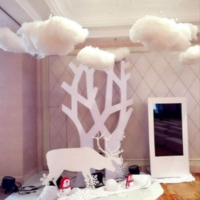 FLYUFO Halloween Prop Cotton Clouds Decoration Ceiling Interior Cloud Decor  Living Room Wedding Party Decoration Props