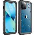 thumbnail image 1 of IBAOLEA Designed for iPhone 13 Case, Waterproof Built-in Screen Protector, Rugged Heavy Duty Full Body Shockproof Protection Phone Case for iPhone 13 6.1 inch 2021”, Black/Clear, 1 of 7