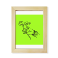 thumbnail image 1 of Lotus Flower Pure Plain Meditation Desktop Adorn Photo Frame Display Art Painting Wooden, 1 of 3