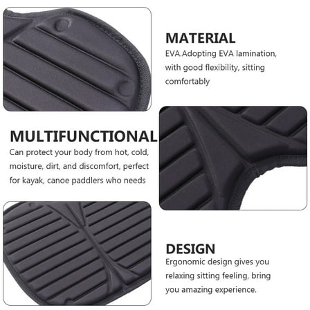 QIFULL Kayak Seat Cushion with Eva Foam Comfortable Non Slip Pad for Canoe Fishing Outdoor Use
