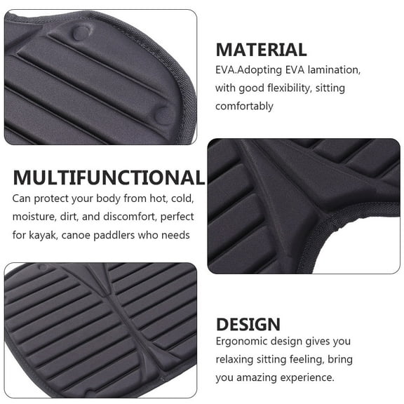 QIFULL Kayak Seat Cushion with Eva Foam Comfortable Non Slip Pad for Canoe Fishing Outdoor Use