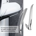 thumbnail image 3 of 2Pcs Car Rearview Side Mirror Cover Trim Moulding Strip for Toyota CHR 2018 Chrome, 3 of 9