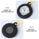 thumbnail image 2 of EeaseMX 1 reloj redondo de enfermera, reloj médico de silicona, reloj de bolsillo colgante, reloj de regalo (negro, correa de color aleatorio)., 2 of 8