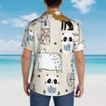 thumbnail image 6 of Bixox Men's Hawaiian Shirts Men's Hand Drawn Animals Print Short-Sleeve Shirt-Medium, 6 of 8