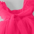 thumbnail image 6 of Ugoldhm Girls Ruffle Sleeve Polka Dot Tulle Dress - Square Neck Party & Wedding Flower Girl Gown (2-8 Years), 6 of 7