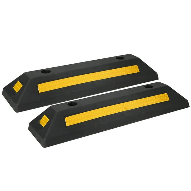 Kritne Garage Floor Curb, Parking Curb, A Pair of PVC Parking Stopper ...