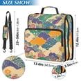 thumbnail image 2 of FORMRS Zipper Binder with Shoulder Strap 2-inch Ring 500 Sheet Capacity File Bag, Beige Floral Wave, 2 of 5