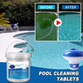 thumbnail image 2 of 300g Pool Cleaning Tablet + Floating Chlorine Chemical Dispenser For Hot Tub Swim, 2 of 5