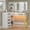 TypeA-White, variant on Makeup Vanity for Women with Mirror and Lights, 8 Drawers Big Modern Vanity , Transparent Top Vanity Desk with 2 RGB Drawers, with Power Outlet & Stool, Modern Ample Storage Dressing Table, Black