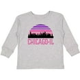thumbnail image 3 of Inktastic Chicago Gifts Souvenirs for Kids Girls Long Sleeve Toddler T-Shirt, 3 of 5