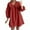 c01Red, variant on Arnsht Women's Babydoll 3/4 Puff Sleeve Plaid Mini Dress Loose Comfortable Breathable Lapel Doll Collar Loose Y2k Dress Yellow S