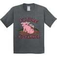 thumbnail image 3 of Inktastic Future Pig Farmer with Cute Pig Family Youth T-Shirt, 3 of 5