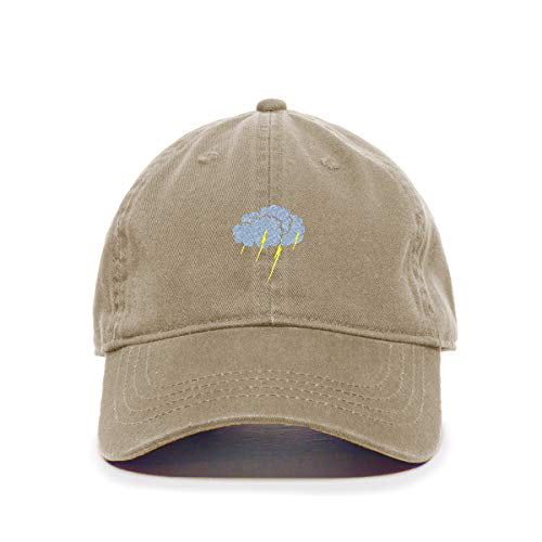 Storm Cloud Baseball Cap Embroidered Cotton Adjustable Dad Hat