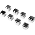 thumbnail image 2 of 8pcs Ice Cubes Whiskey Stones Quick Freezing Reusable Stainless Steel Whiskey Stones for Home Restaurant Kitchen Your Favorite Beverage 27mm, 2 of 5