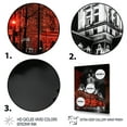 thumbnail image 3 of Designart "Montreal Beautiful Cityscape Red and Grey on Black" Cityscapes Wall Art Print, 3 of 5