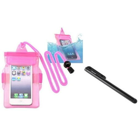- Insten Hot Pink Waterproof Bag Case Skin+Stylus Pen For iPod Touch 1 2 3 5 5th Gen 5G