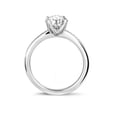 thumbnail image 3 of Eloya Jewel 14K White Gold Plated Wedding Ring - 1.81 Ct Round Cut Moissanite Engagement Ring - Elegant Ring for Her - Ideal Surprise Gift for Graduation - Perfect Anniversary Jewelry, 3 of 3