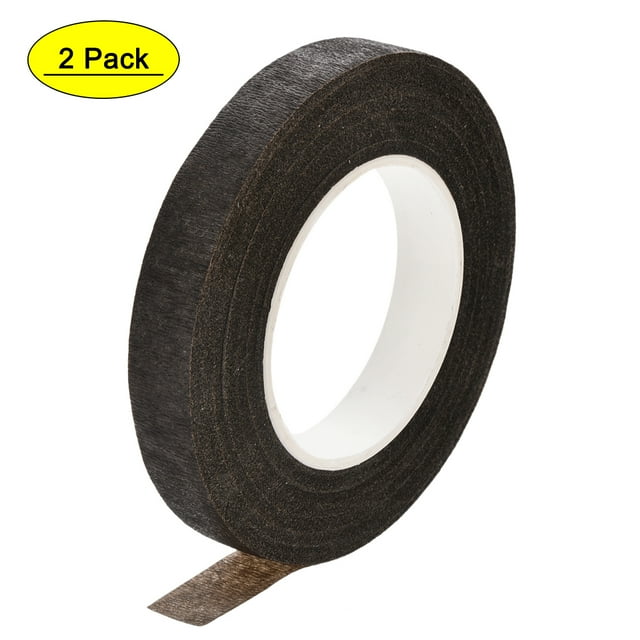 Uxcell 2 rollos de cinta floral de 1/2"x30 yardas, adhesivos para flores, kit de arreglo floral marrón