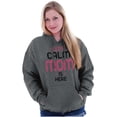 thumbnail image 3 of Funny Keep Calm Mom is Here Meme Hoodie Sweatshirt Women Brisco Brands L, 3 of 4
