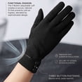 thumbnail image 4 of BadPiggies Women's Winter Warm Gloves with Sensitive Touch Screen Texting Fingers Fleece Lined Windproof Driving Gloves (Black), 4 of 7