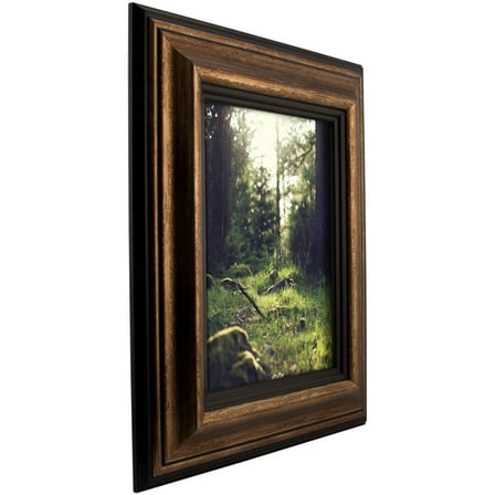Craig Frames Sonora, Aged Gold and Black Picture Frame, 14 x 16 Inch