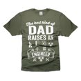 thumbnail image 4 of Mens Engineer T-shirt Engineer Dad Shirt Father's Day Engineer Shirt Dad Raises An Engineer Shirt (Large Navy Blue), 4 of 6