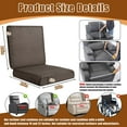 thumbnail image 3 of Recliner Cushions for Long Sitting, Egg Crate Foam Recliner Cushion for Elderly Reduces Muscle Fatigue and Provides Air Flow, Extra Large Non-Slip Seat Cushion with Back Support(20*20*4in), 3 of 14
