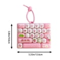 Clicky Keyboard Fidget, 26-Key Cute Keyboard Fidget Toy Keychain, Press ...