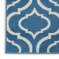 Nourison Jubilant Modern Moroccan Blue 7'10" x 9'10" Area Rug, (8' x 10