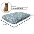 thumbnail image 2 of Floral Pet Bed, Natural Theme Lily Flower Patterns Blossoms Buds and Leaves, Chew Resistant Pad for Dogs and Cats Cushion with Removable Cover, 24" x 39", Pale Pink Rose, by Ambesonne, 2 of 4